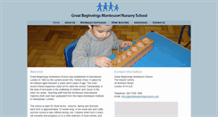 Desktop Screenshot of greatbeginningsnursery.com